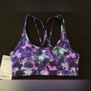 Lorna Jane Tranquility Sports Bra-Floral Size Medium NWT